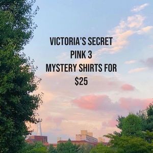 3 Mystery PINK XS Shirts for $25